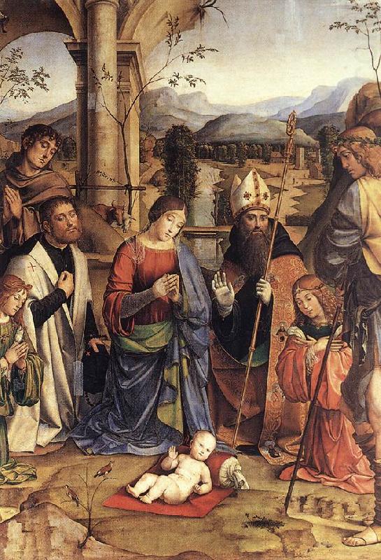 FRANCIA, Francesco Adoration of the Child (detail) dgj china oil painting image